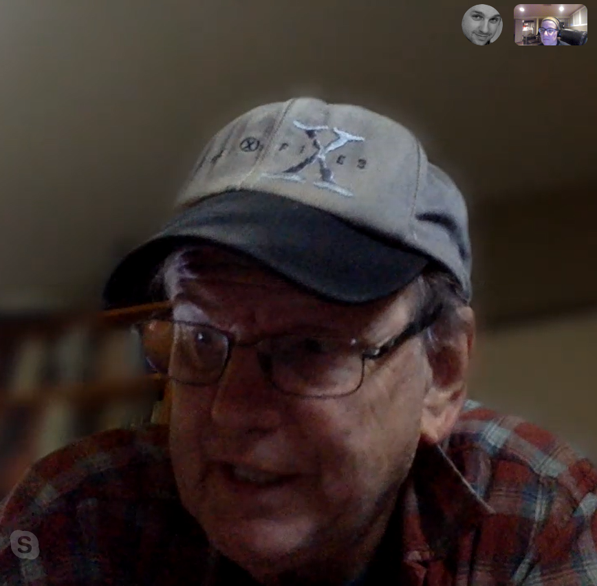 paischector's tweet photo. Spectacular podcast with Larry Musser. He told Kurt and me great #xfiles stories that everyone is going to love. And he was wearing his X-Files crew hat! #chungchamps #xfest2 #xfest3 https://t.co/yqrhCgFPlU