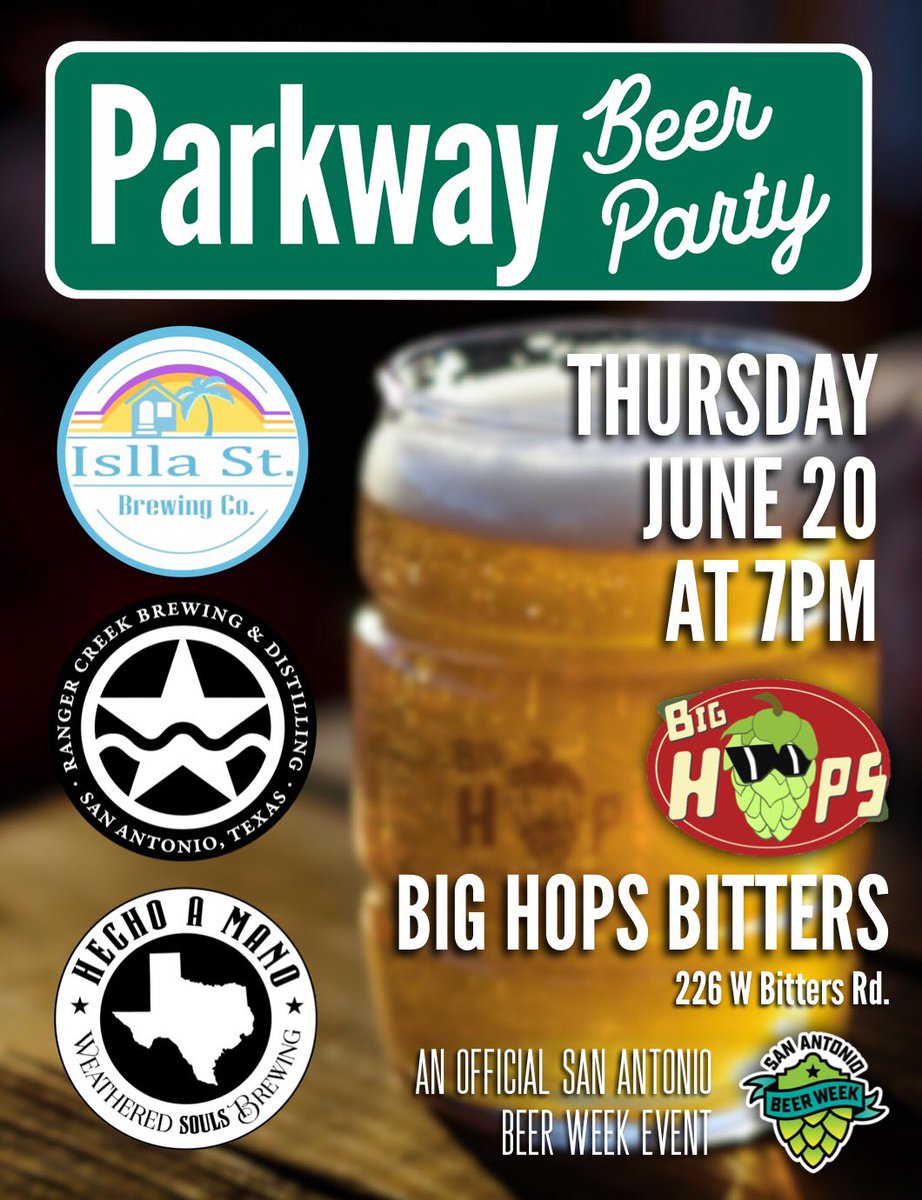 Big Hops Bitters (@bighopsbitters) on Twitter photo 7pm start tonight! Come thirsty and Hungry! The Beignet Stand food truck will be slinging their famous chicken sandwich and pulled pork sandwich! <a href="/WeatheredSouls_/">Weathered Souls Brewing Co.</a> <a href="/sabeerweek/">San Antonio Beer Week</a> <a href="/rangercreek/">Ranger Creek</a> <a href="/Isllastbrewing/">Isllastreetbrewing</a> 7pm start tonight! Come thirsty and Hungry! The Beignet Stand food truck will be slinging their famous chicken sandwich and pulled pork sandwich! <a href="/WeatheredSouls_/">Weathered Souls Brewing Co.</a> <a href="/sabeerweek/">San Antonio Beer Week</a> <a href="/rangercreek/">Ranger Creek</a> <a href="/Isllastbrewing/">Isllastreetbrewing</a>