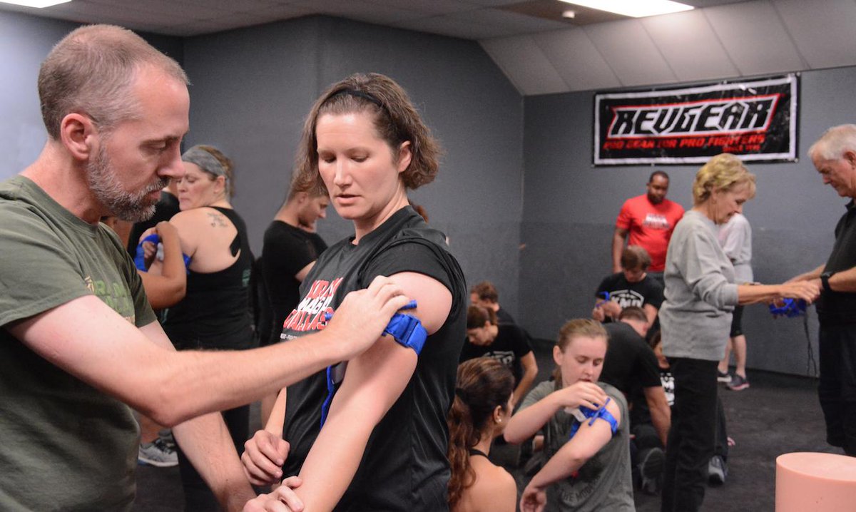 kravmagadallas's tweet photo. Throwback *Tourniquet* Thursday from our Active Shooter Seminar🔫🔫🔫
#TBT #kravmaga #selfdefense #fitness #fight #motivation #trending #fitfam #instagood #fit #training #activeshooter #combat #contactcombat #crossfit #family #krav #strong #bjj #fighting #kravmagaworldwide https://t.co/oHa3bObj7Y