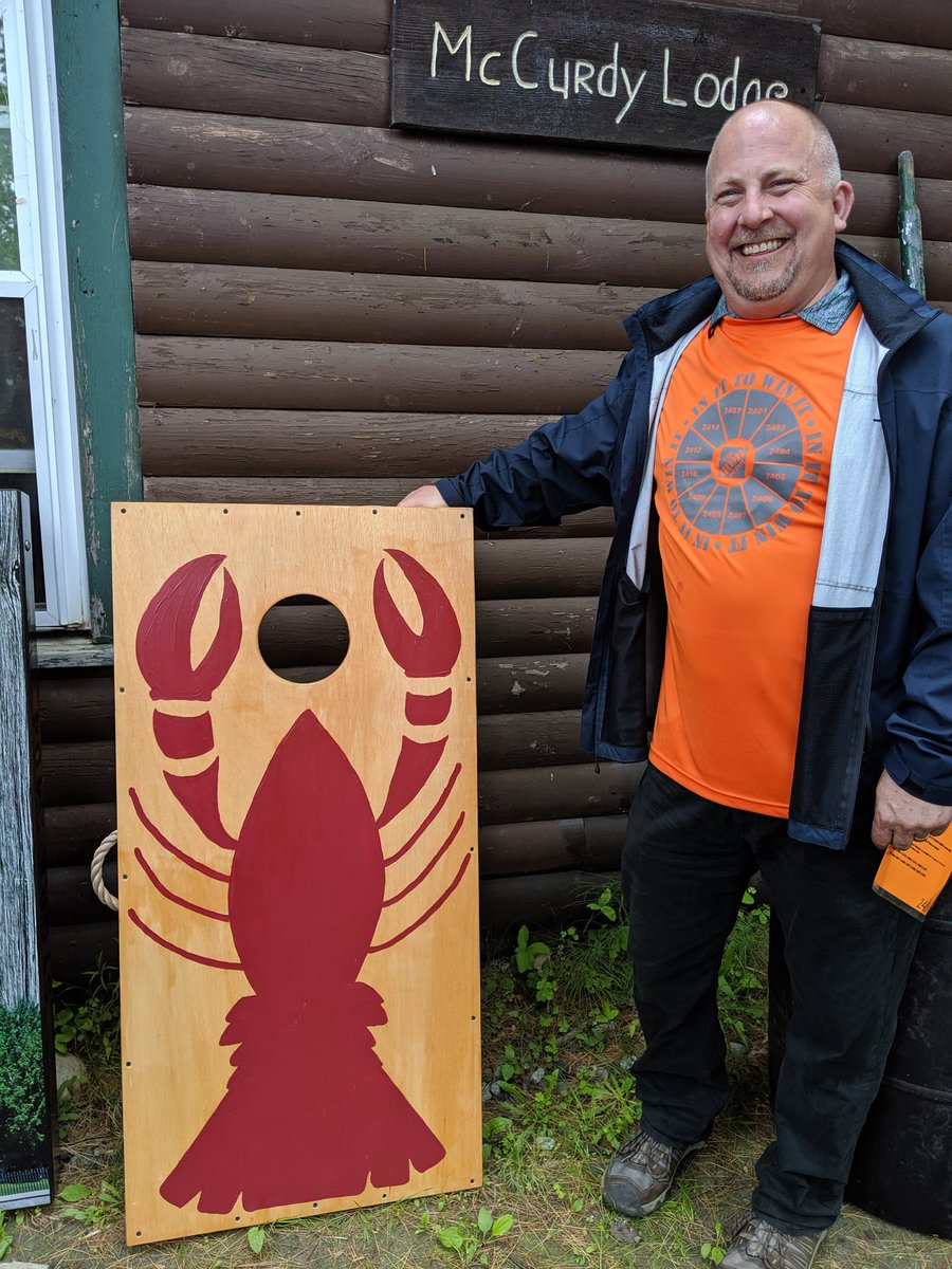 bangorhomedepot's tweet photo. These Cornhole board winners helped to donate over $400 to the Homer Fund Today! https://t.co/khLP6OxQ1W