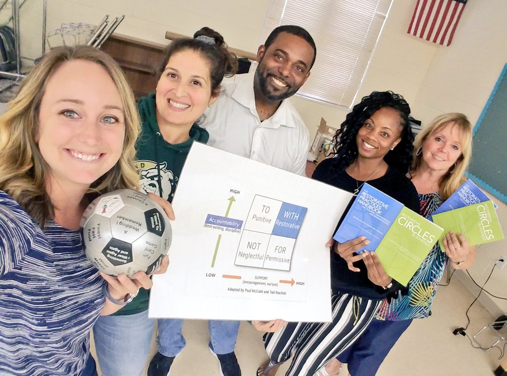 Feeling ready to implement restorative practices and circles! 💥💥 Thank you <a href="/realprinceIB/">nick prince</a> for a thought provoking day of learning. <a href="/Shirl_75/">Shirley</a> <a href="/PresleysTravel/">Shalana Shay Presley</a> <a href="/scesbobcats/">Spruce Creek Elem.</a>