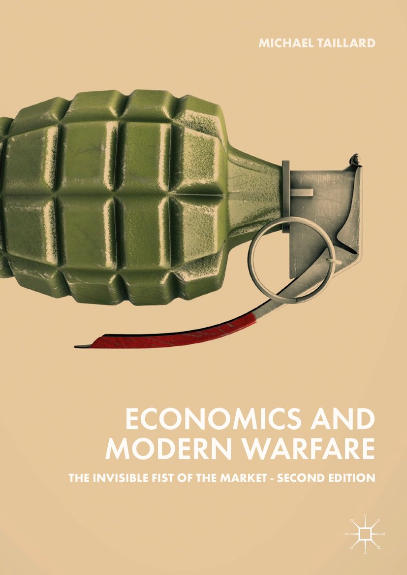 PalgraveEcon's tweet photo. #OTD in 2018, we published the #secondediton of "Economics of #ModernWarfare," which contains an entirely new chapter on the commercialization of the #Kashmir conflict. Read here if you haven't yet: https://t.co/WZnuMAJLH6 #bookbirthday https://t.co/5enl6mJztw