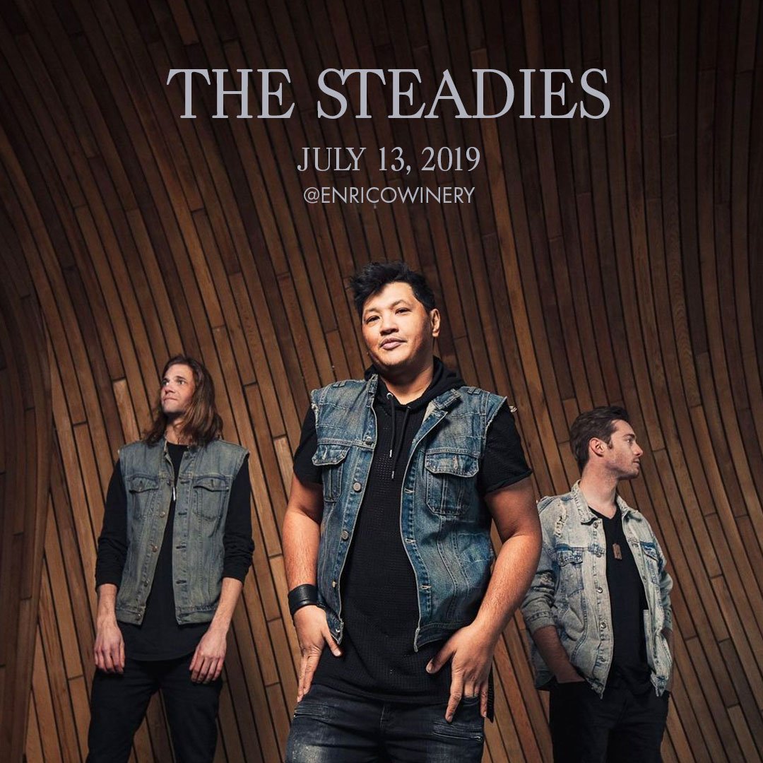 Enrico Winery (@enricowinery) on Twitter photo Join Enrico Winery and The Steadies, a high-energy power trio from Saskatoon, Saskatchewan. Tickets: $20. Seats are limited. Saturday, July 13th, 2019 | 7-10 PM Order tickets at 1-250-733-2356 or email us at sales@enricowinery.com <a href="/TheSteadies/">The Steadies</a> #YYJlivemusic #exploreYYJ Join Enrico Winery and The Steadies, a high-energy power trio from Saskatoon, Saskatchewan. Tickets: $20. Seats are limited. Saturday, July 13th, 2019 | 7-10 PM Order tickets at 1-250-733-2356 or email us at sales@enricowinery.com <a href="/TheSteadies/">The Steadies</a> #YYJlivemusic #exploreYYJ