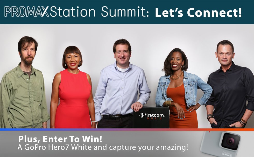 You still have a chance to win a @GoPro Hero 7 - stop by our booth to find out more!

Have you checked us our on Instagram or LinkedIn?

Insta: [at] firstcom_music
Linky: [at] firstcom-music

#StationSummit #musicfortv #musicforbroadcast #CreateAmazing