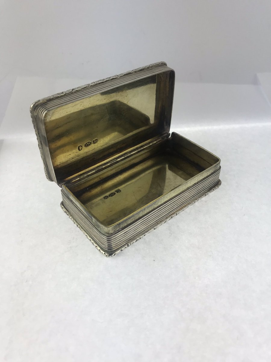 Beautiful Joseph Willmore silver snuff box, given as a present in 1837 by Professor Rymer Smith, first professor of comparative anatomy at Kings College, today <a href="/LennyRAntiques/">LennyRobertsAntiques</a>