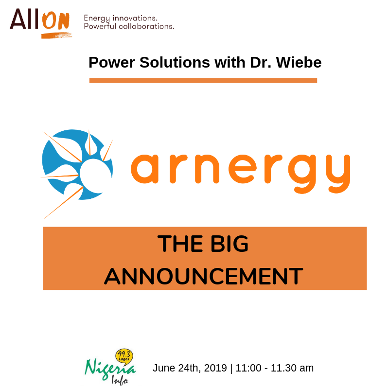 What’s the biggest energy news in Nigeria currently? Tune in to Power Solutions with @WiebeB_Africa on Monday the 24th of June at 11am on <a href="/NigeriainfoFM/">Nigeria Info FM 99.3</a> to find out.