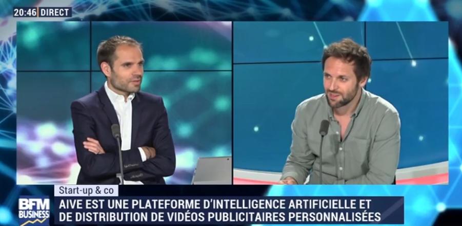 🚀 <a href="/Aive/">Aive</a> "Créer le plus grand studio vidéo au monde, grâce à une #IA creative"
Merci @SCouasnonBFM de m’avoir accueilli sur BFM Business #TechCo 
▶️ Regarder le Replay à partir de 39min55 bit.ly/2XYNvHX
Jobs 👉 On recrute #tech #dev aive.welcomekit.co