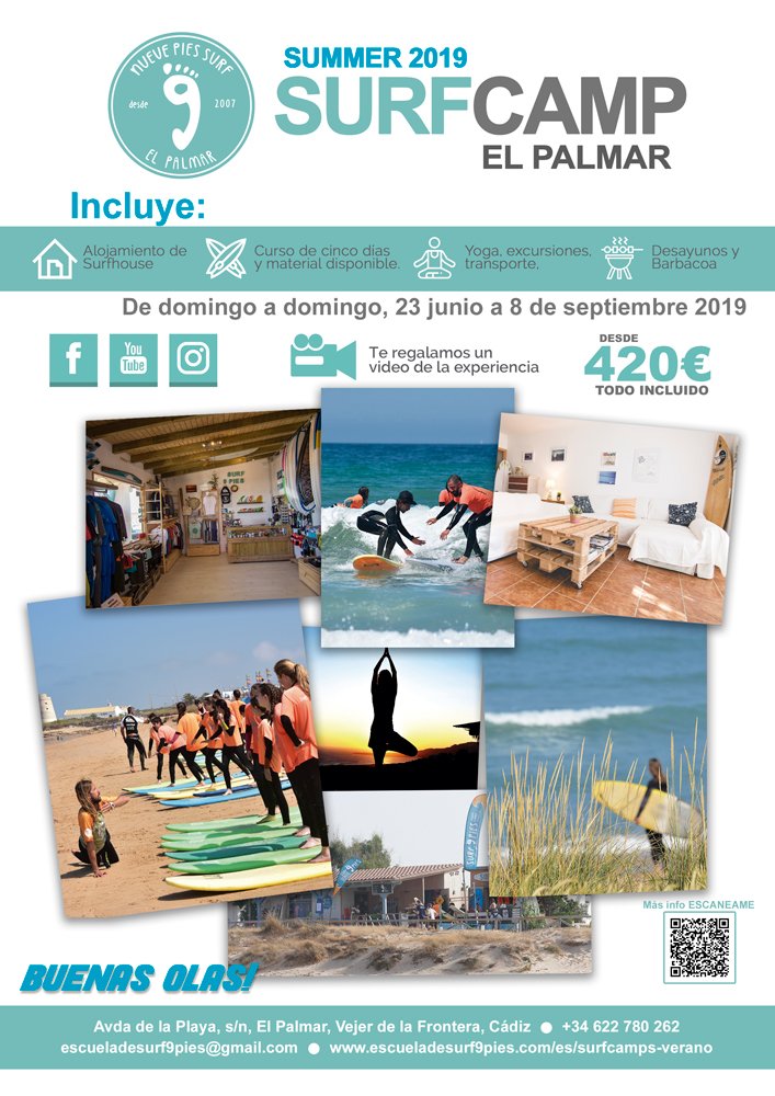 9Pies Escuela de Surf El Palmar tweet media