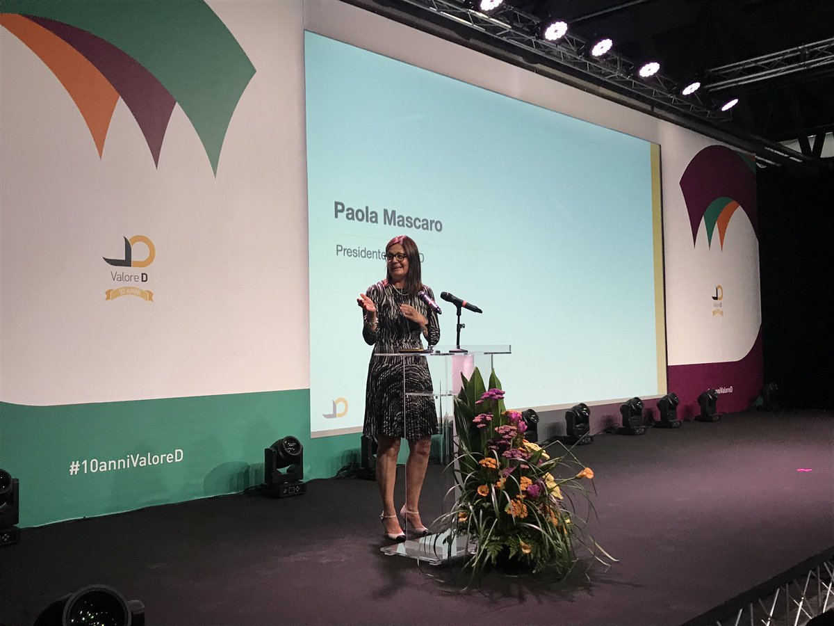 La nuova Presidente di #ValoreD è @paola_mascaro in rappresentanza dell’Azienda associata @GE_Italia. Benvenuta e buon lavoro Presidente!!! #10anniValoreD