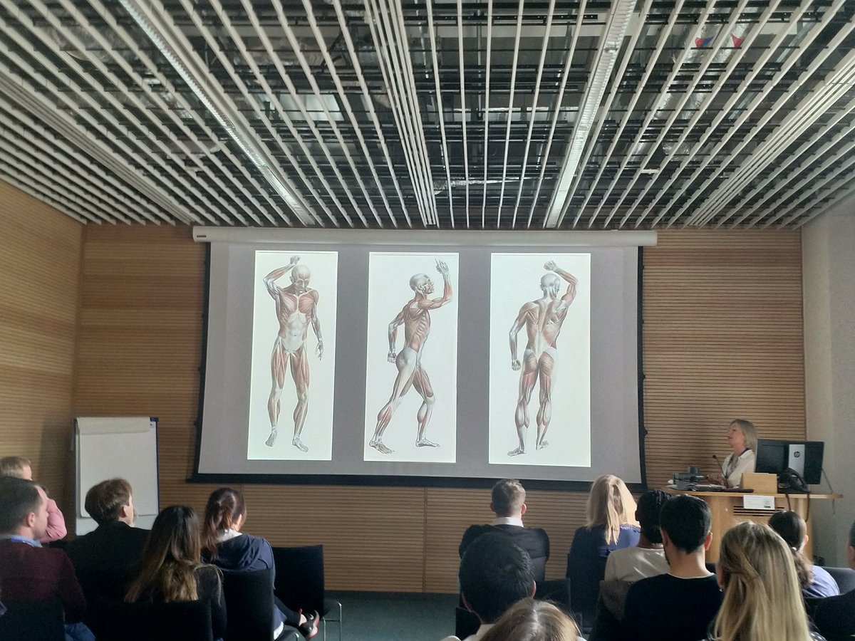 josefinebjork's tweet photo. Fascinating talk by PhD student Joanne Macdonald on her research challenge of selecting the best 50 drawings for #digitalisation from #anatomy book 'Anatomy of the Human Body' written by Aberdeen Prof Lockhart, Dr Hamilton & Dr Fyfe in 1959 to improve anatomy teaching #lab2pub19 https://t.co/SUjs7lyHuH