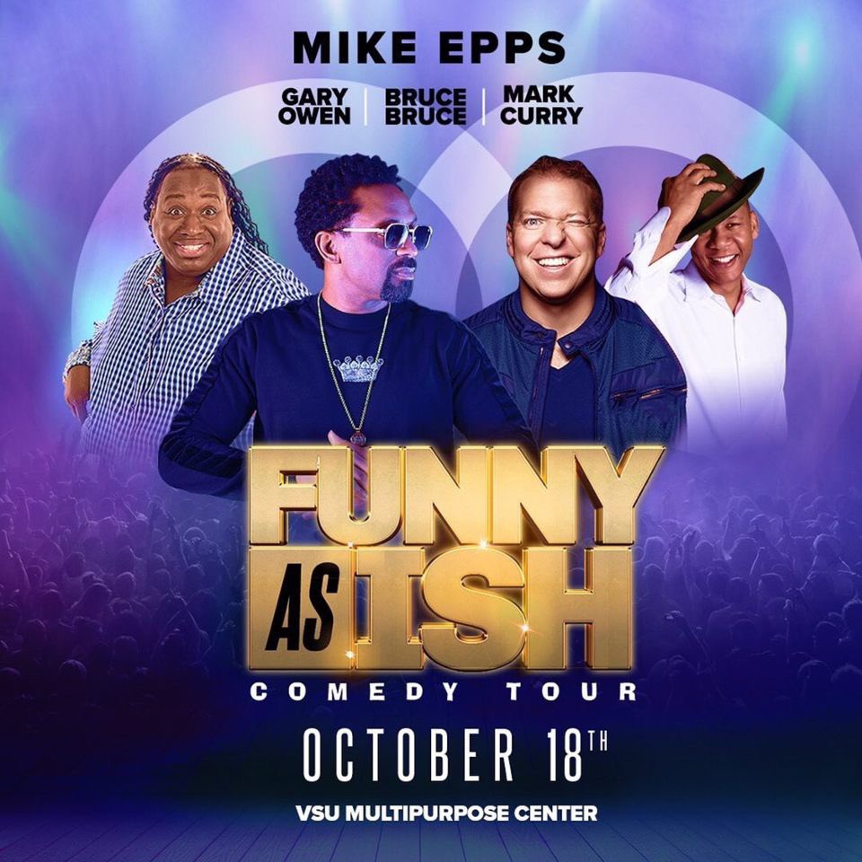 Coming this October... The Funny As Ish Comedy Tour with @eppsie @mybrucebruce @garyowencomedy and Mark Curry! Tickets go on sale Friday, June 21 at 10 AM!

#Fan2seeProductions #NAEG #VSUMPC