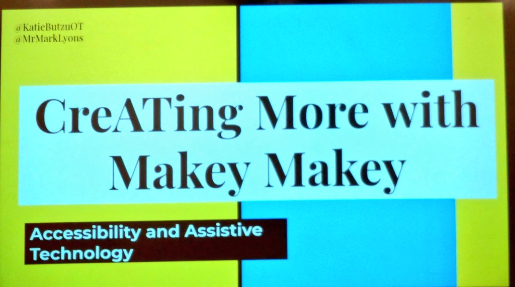 MrsZubarevLMC's tweet photo. I am feeling so inspired right now @ the maker summit pd! I loved learning about making assistive technology using Makey-Makey kits with @KatieButzuOT and @MrMarkLyons ! #cmakers #ResaMakers #summerlearning #MakingForAPurpose https://t.co/iXV4UKUmEU