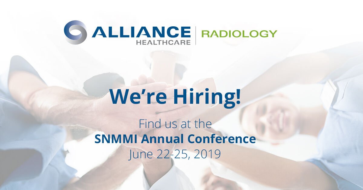 AIQ's tweet photo. Heading to the @SNM_MI Annual Conference this weekend? Visit our booth to learn about our nationwide employment opportunities in Radiology! Come say hello &amp; speak w/our radiology leaders and recruiters about the job that is right for you! #SNMMI2019 https://t.co/vYt6ZCU08e