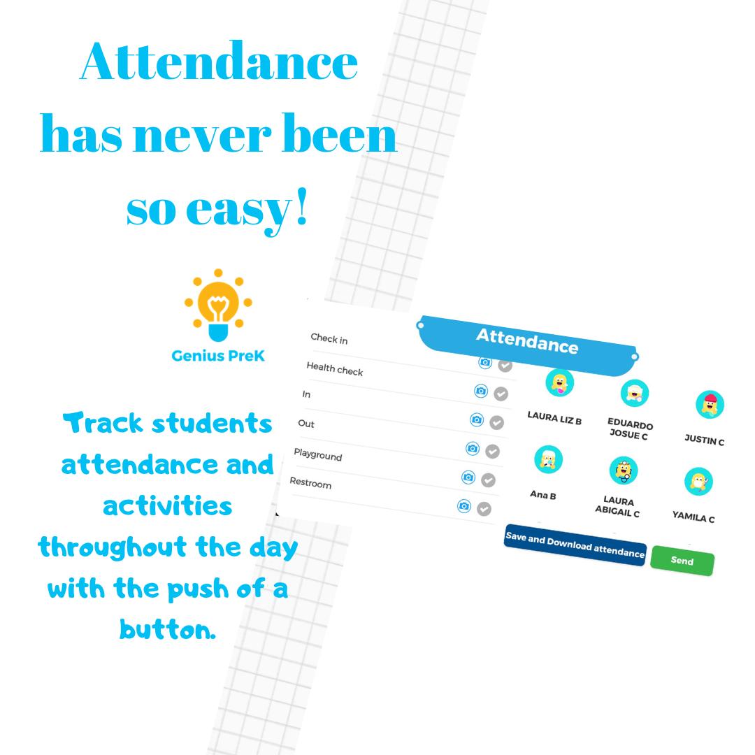 genius_prek's tweet photo. With the Genius PreK app, educators can easily track their student attendance throughout the day. Download now!

#GeniusPreK #GeniusPlaza #prek #preschool #preschoolteacher #preschoolfun #blog #prek #prekindergarten #edtech #teachersofig #prekapp #app #educationalapps https://t.co/GrP27gaCb0