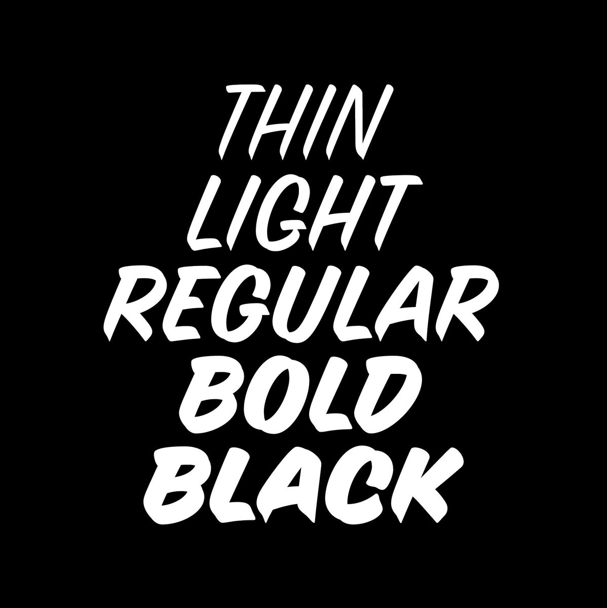 zcstudio's tweet photo. weight axis is here: thin, light, regular &amp; black! caps only for all (4) new styles, but regular adds in swash caps and lowercase. #zccasual v.03 @futurefonts, go get it while is hot! https://t.co/EWqLsuNbvB