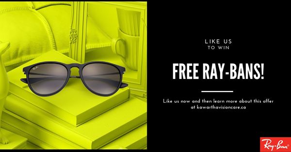 TowneOpticalptb's tweet photo. We invite you to go to our new Facebook page at Kawartha Vision 
Care (https://t.co/qTJT72chlP) like the page and invite some friends to like the page to be entered into a draw for a free pair of Ray Ban sunglasses https://t.co/dZpAmUJdsn