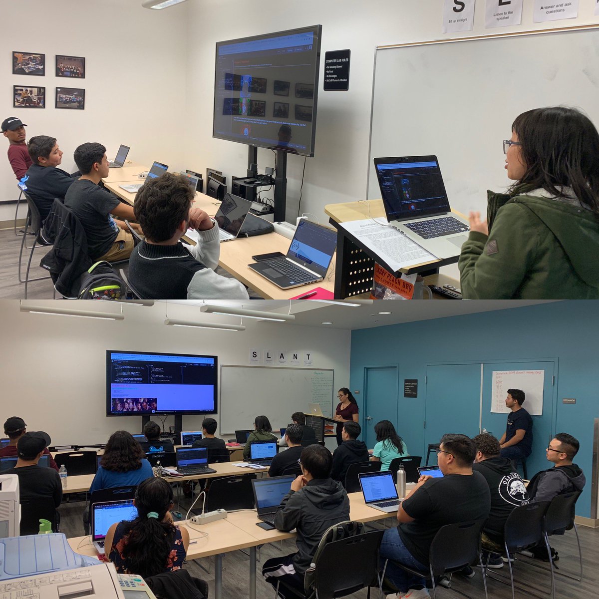 devmissionorg's tweet photo. We love to see young girls enrolled in our program learn about programming skills! Michelle and Maria presented their Meme Generator Coding Project to the entire 10 weeks pre-Apprenticeship summer 2019 cohort # 7 participants.
.
.
.
.
#aspiringwebdeveloper #youbelonghere https://t.co/Y2mplpIKXq