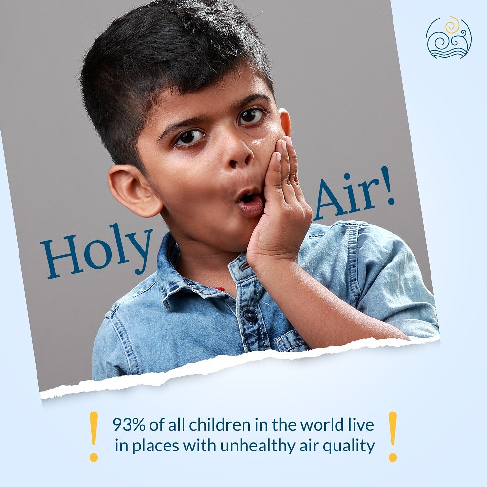 #RealityCheck - According to WHO, 93% of the children in the world live in areas with pollution level above guidelines.
.
.
.
#holyair #pollutionfacts #stoppollution
#savetheplanet