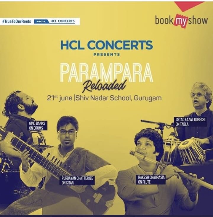 stringstruck's tweet photo. All set to perform on #WorldMusicDay in #Gurgaon tomorrow with these maestros โฆ@HCLConcertsโฉ ๐๐ป๐ #HCLConcerts #TrueToOurRoots #WorldMusicDay #purbayanchatterjee #sitar #maestro #purbayanlive #june #performance #love #music #happiness #yoga #internationalyogaday #hcl https://t.co/7MPpVDoGll
