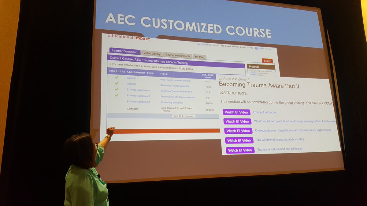 CookiesAEC's tweet photo. Every Student, Every Day, Whatever It Takes is the core of Trauma Informed Implementation Presentation at TISC 2019. https://t.co/7EtVNKRDlB