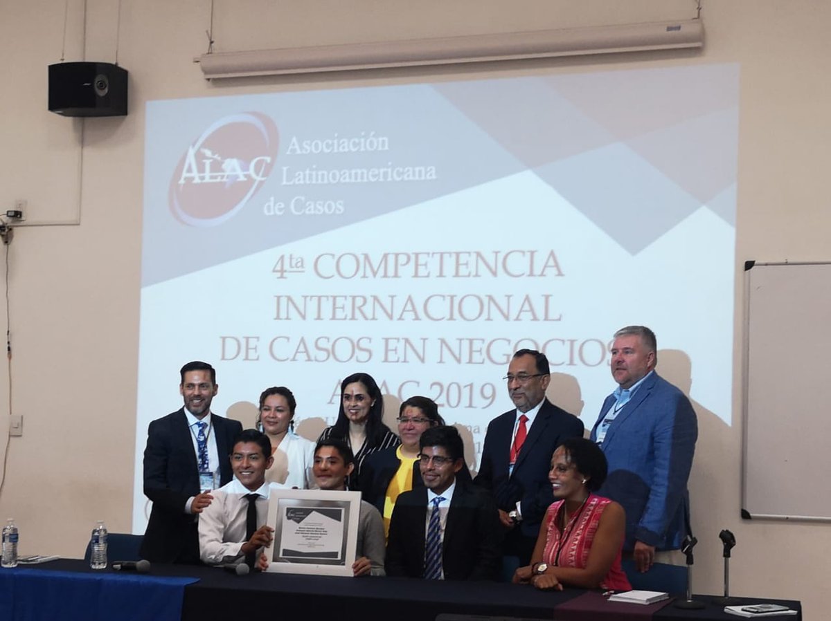 Estudiantes de la @BUAPoficial ganan la 4a Competencia Internacional de Casos en Negocios @ALAC2019.
¡Felicidades Martín Jiménez Morales, Emanuel Alberto Martín Vela y José Eduardo Sánchez Bustos!
#OrgulloBUAP