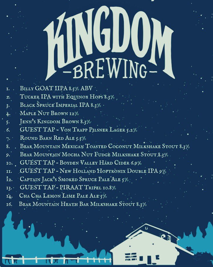 KBrewing's tweet image. 🤙Chillin’ &amp;amp; Fillin’ 🍺
Thursday through Saturday 
With 15 Freshies 
To Usher In Summer 🌞
Live Music Friday 7-10 
with Further North &amp;amp; 
Saturday 6-9 with Jacob Green 
#kingdombrewing #drinklikeavermonter #northeastkingdom #jaypeak #kingdomtrails #easterntownships #cantonsdelest