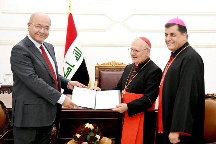 El presidente de Irak, con Sako