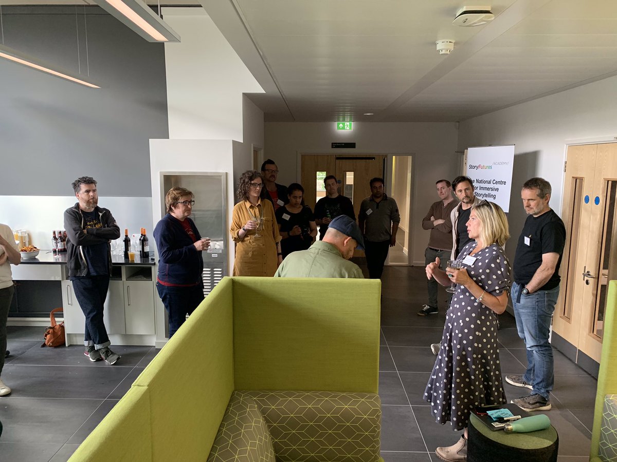 StoryFutures's tweet image. To finish our first day, delegates from  @PassionPix &amp;amp; @toplayfor are here for a networking session with participants of our Toolbox for Creatives bootcamp. Our attendees could be considered for on-set training with one of these companies in the future.