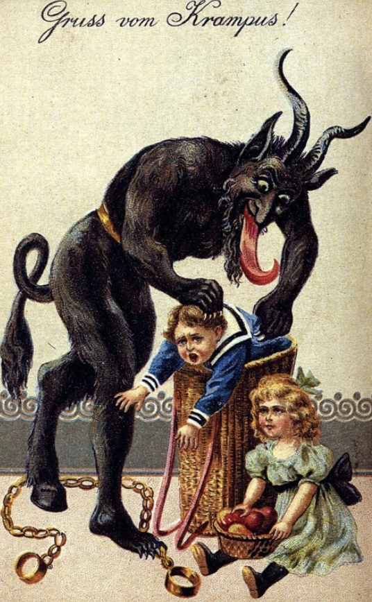RocaCriminal's tweet photo. «El señor Hobbs se vestía como un caballero inglés victoriano y protegía su negro atuendo con un delantal de cuero manchado de un rojo carmesí oscuro. A veces adoptaba otra forma, la de Krampus.» #ElAspectoDelDiablo, de @TheCraigRussell: https://t.co/QEjgclfEWX https://t.co/OiJjVPAGsk