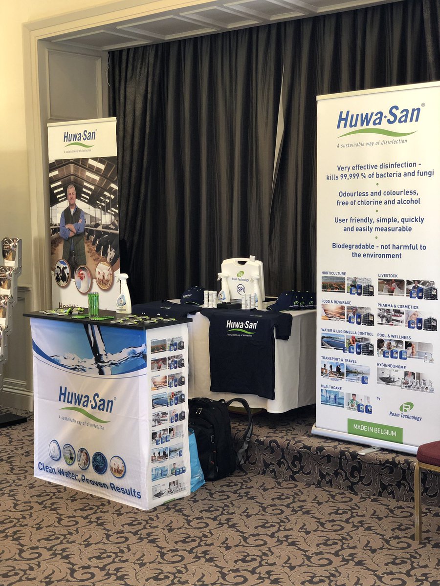 RoamTechUK's tweet photo. Tonight is the 2nd @Tulip_Ltd #bqp farmer awards for 2019. We are sponsoring the Best Growing Farm Performance over 1000 places. Good luck to everyone. Come and see us to talk about clean drinking water using #HuwaSan #nonchlorine #thefuture #neverreplicated #pigs #pigfarming https://t.co/7VpSB1u8az