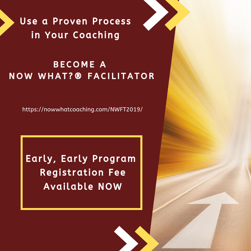 NowWhatCoaching's tweet photo. Use a Proven Process in Your Coaching
BECOME A NOW WHAT?® FACILITATOR
https://t.co/AEH9dvDxhE
Early, Early Program Registration Fee
Available NOW
#CareerGoals #CareerAdvice #NowWhatCoaching https://t.co/A2uhsREYlW