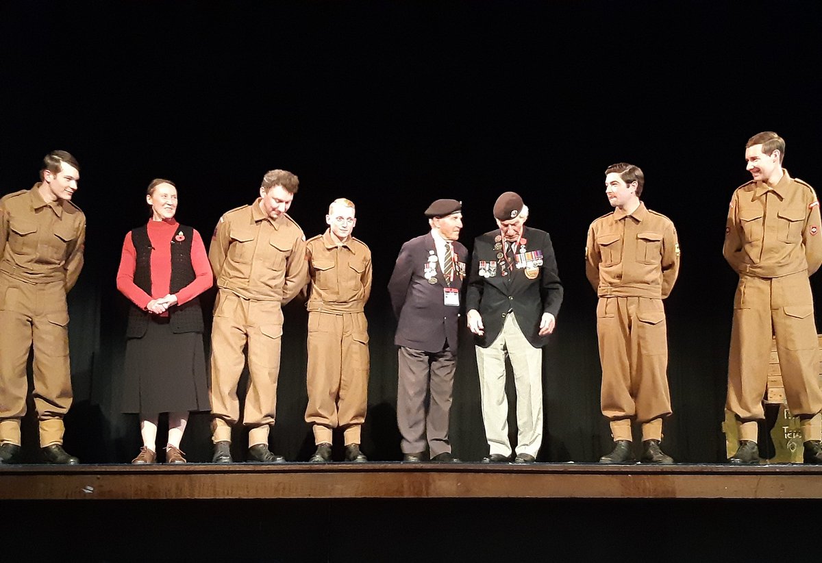 Thank you so much to @EverwitchTC and the cast of Bomb Happy who came to perform this afternoon, bringing the testimonies of our Normandy Veterans to life @Barlby_High #BombHappy #DDay75thAnniversary