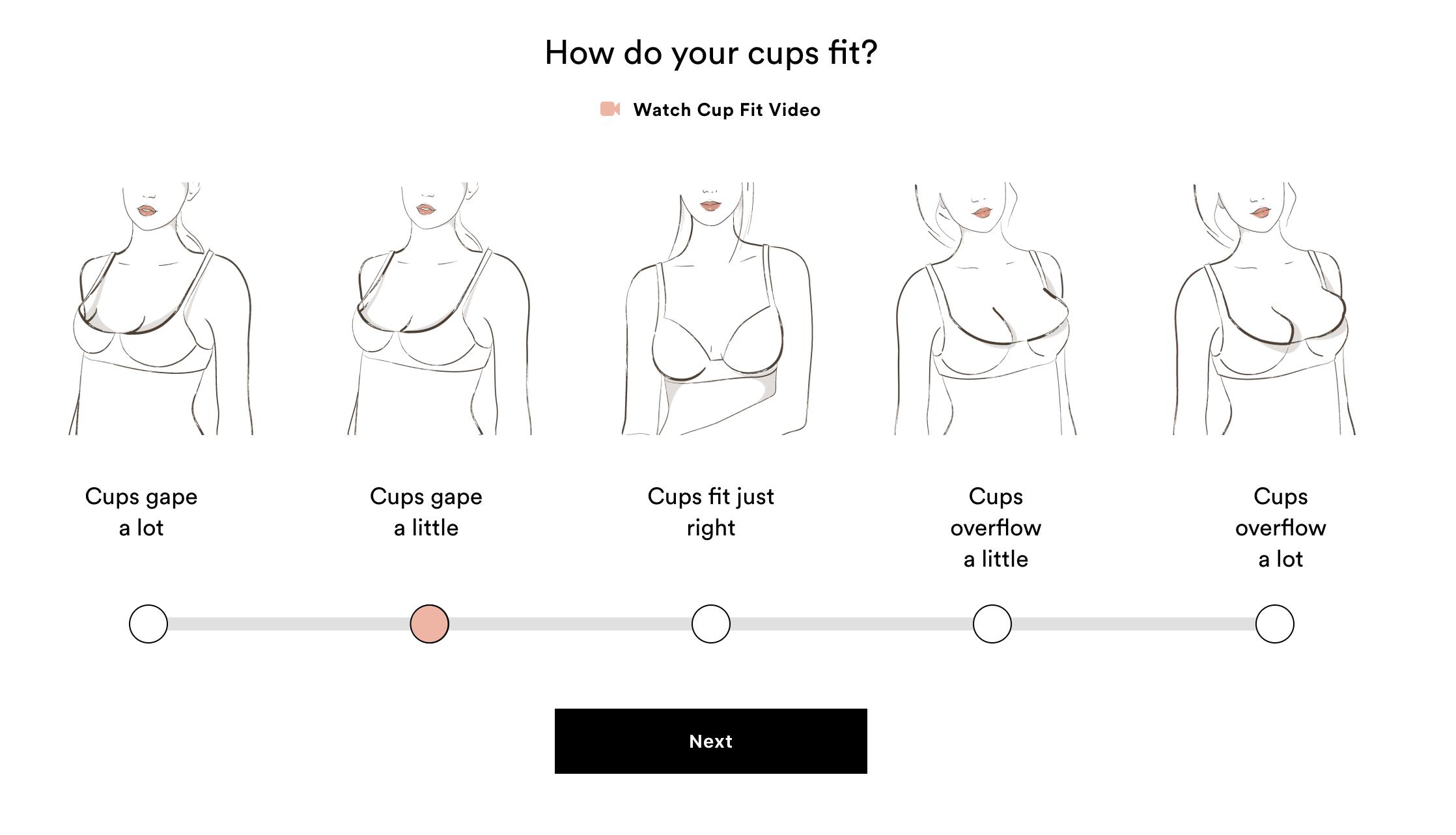 marco marandiz on X: Fit finder finds your ideal bra in 60 seconds, with a  60 day guarantee. The fit finder flow takes you through a series of steps  to find your