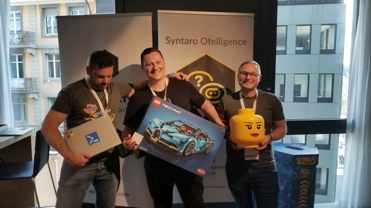 Today was great for #Syntaro, participating at #ExpertsLiveCh. At the end, of course, we raffled off our highlight of the day, the Lego Bugatti. We congratulate the winner <a href="/ExeqZ/">Florian A.</a> to his new project. Many thanks also to <a href="/IsidoraKatanic/">Isidora | Microsoft MVP 🦋</a> and <a href="/marcelzehner/">Marcel Zehner | RD & MVP</a> for this great event.