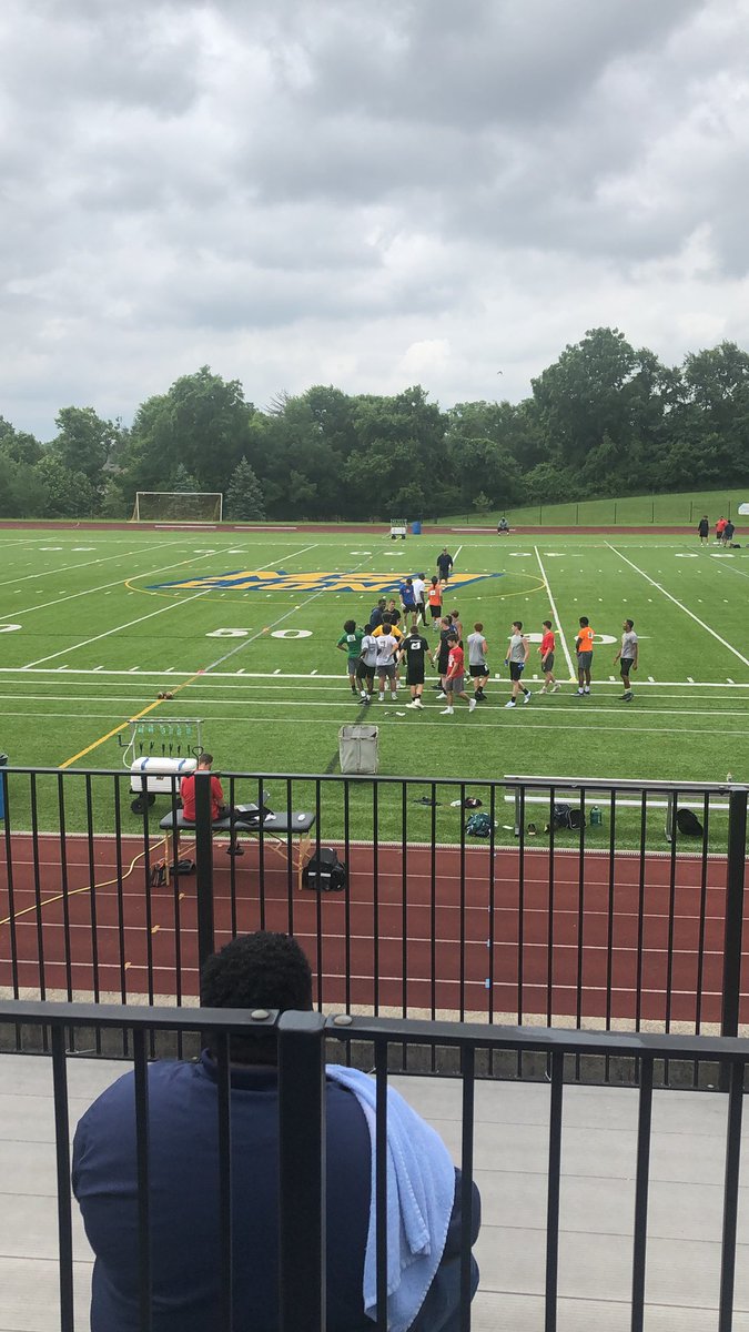 Happy to be invited to Mt. St. Joseph Football camp today! #msj