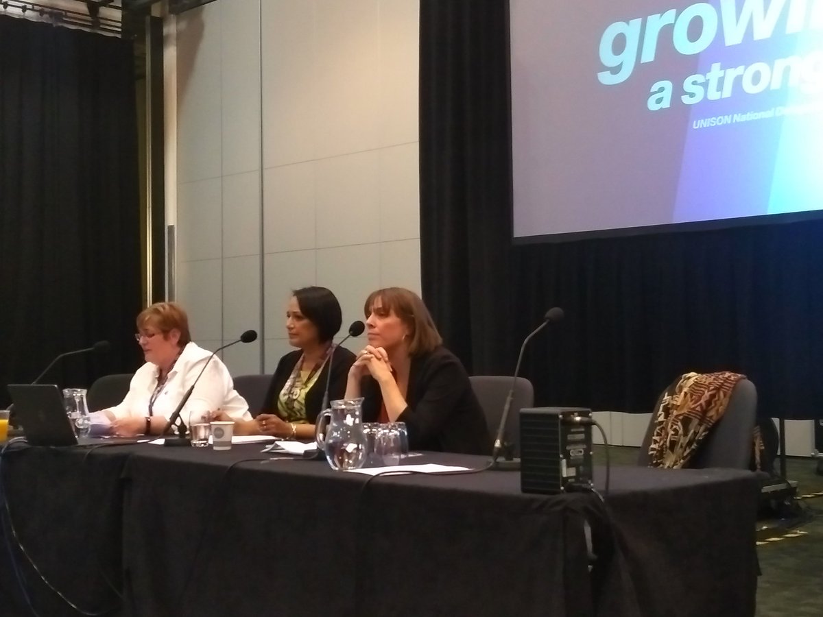 UNISONOurNHS's tweet image. #NEVEROK fringe event on sexual harassment. Proud to have Jess Phillips MP here