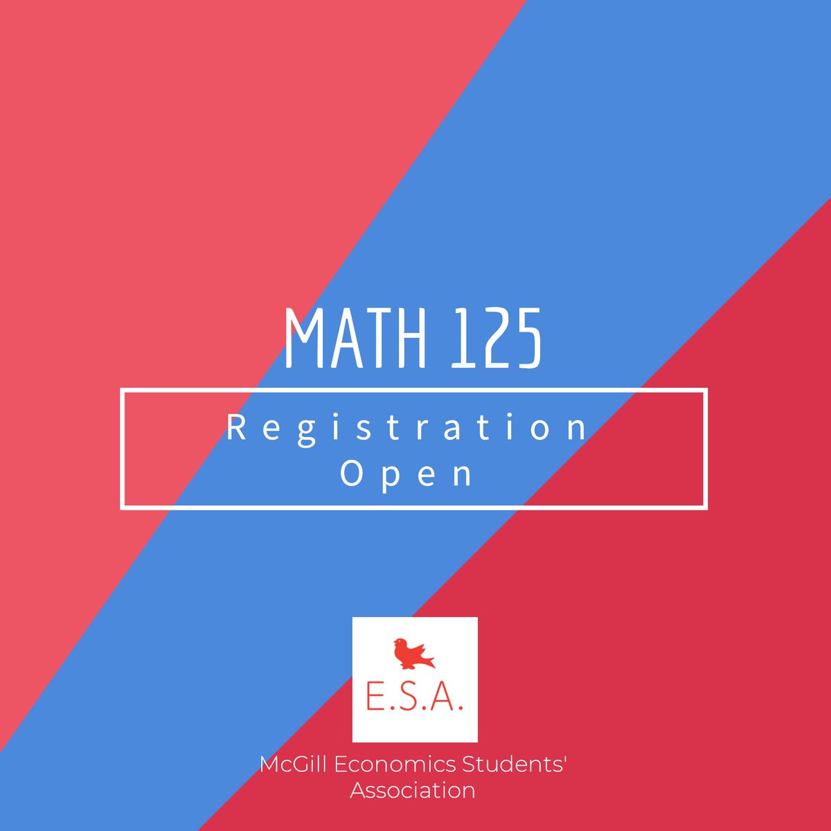 Feeling unprepared for your macro or microeconomics courses? Wanting to improve your quantitative abilities? Then MATH 125, a course developed with economics students in mind, might be for you! Check out the link below for more info! 

mcgill.ca/study/2019-202…