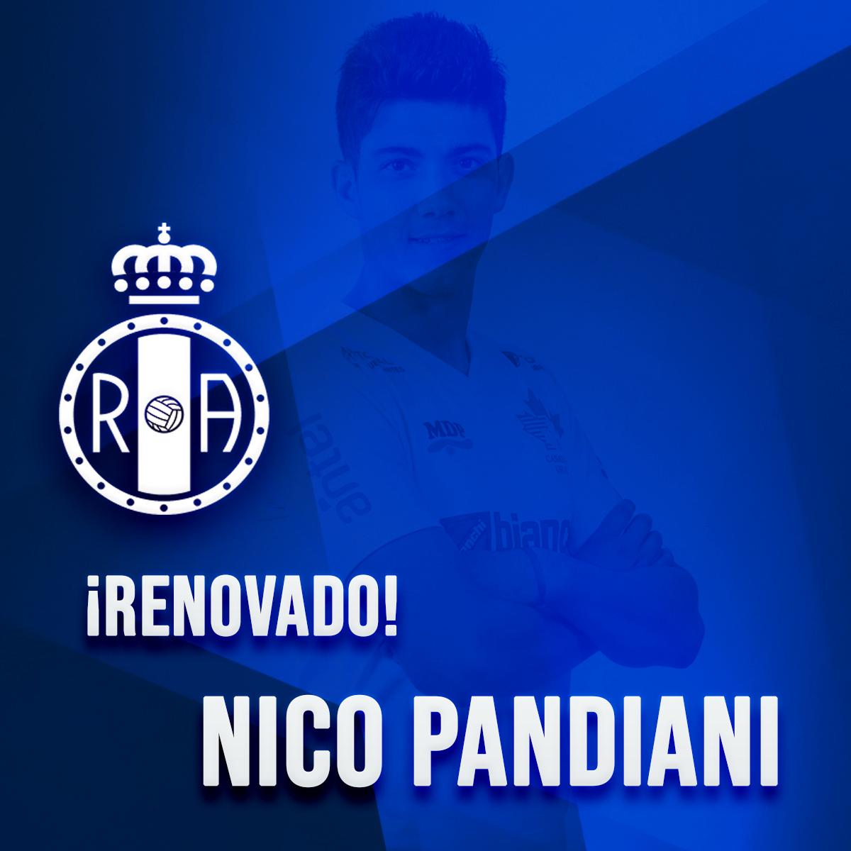 RealAviles_CF's tweet photo. 💙@NicoPandiani4 💙 Renovado‼️ Estamos encantados de comunicar que Nico Pandiani seguirá con nosotros un año más.  Suerte Nico, pronto hay que volver al verde a darlo todo💪🏼💪🏼💪🏼 https://t.co/fWAwsSv3Pd