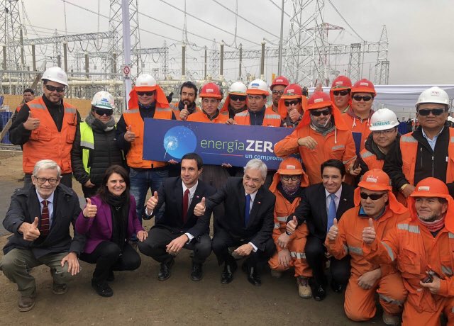 Transelec's tweet photo. Esta mañana estuvimos presente en la inauguración de Línea #CardonesPolpaico de #ISAInterchile, junto al Presidente @sebastianpinera y @MinEnergia. Esta inversión permitirá a Chile avanzar a paso seguro hacia su descarbonización, conectando la energía renovable del Norte del país https://t.co/5ZSSGrv86S