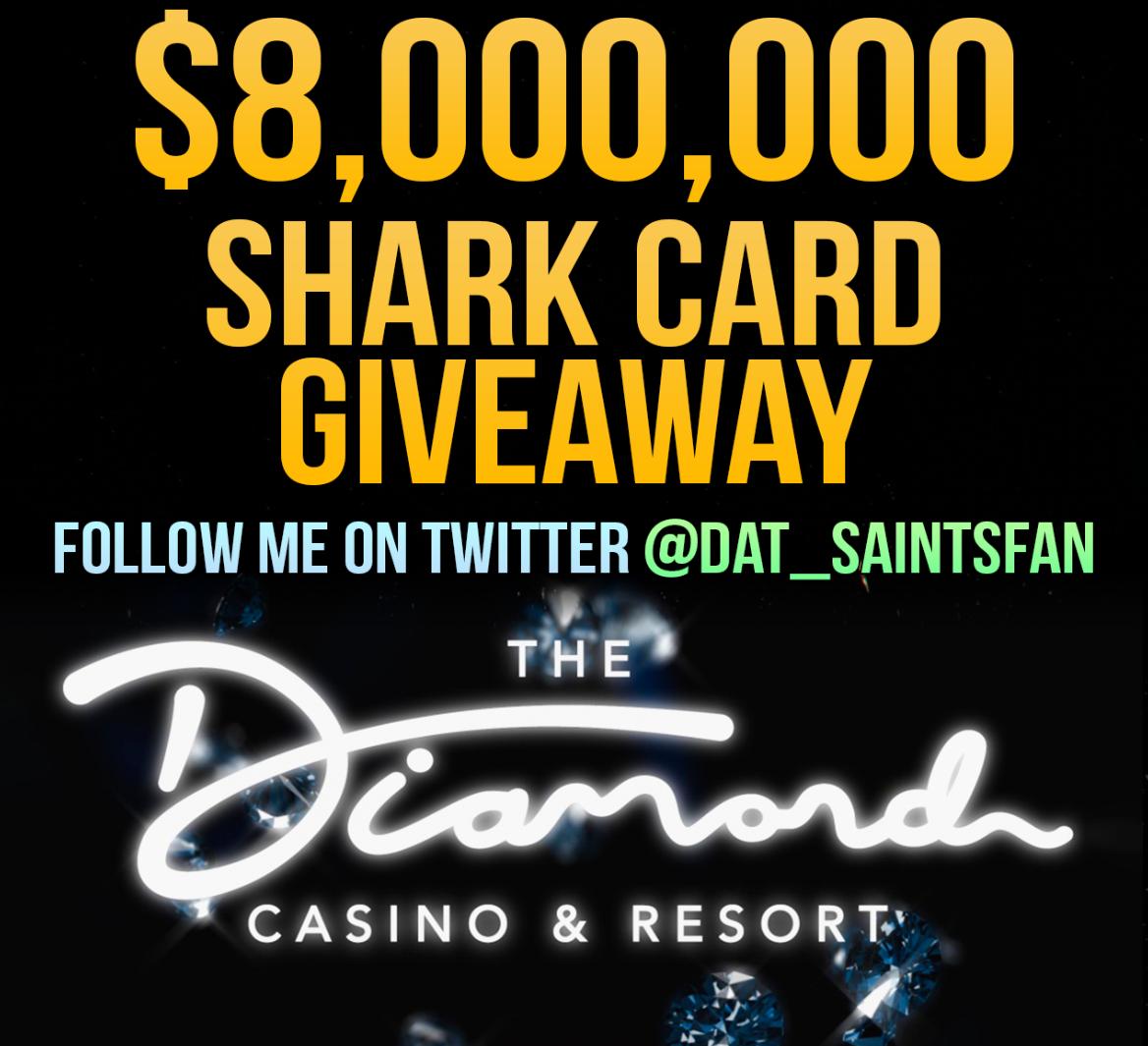 Dat_Saintsfan's tweet image. IT'S HAPPENING! The #GTAOnline Casino &amp;amp; Resort Opening Soon! 

To celebrate, I'm doing another $8,000,000 Shark Card Giveaway!

2 Simple Rules:

1) Follow me @Dat_Saintsfan 
2) Retweet this tweet

(Picking Winner in a few days!)