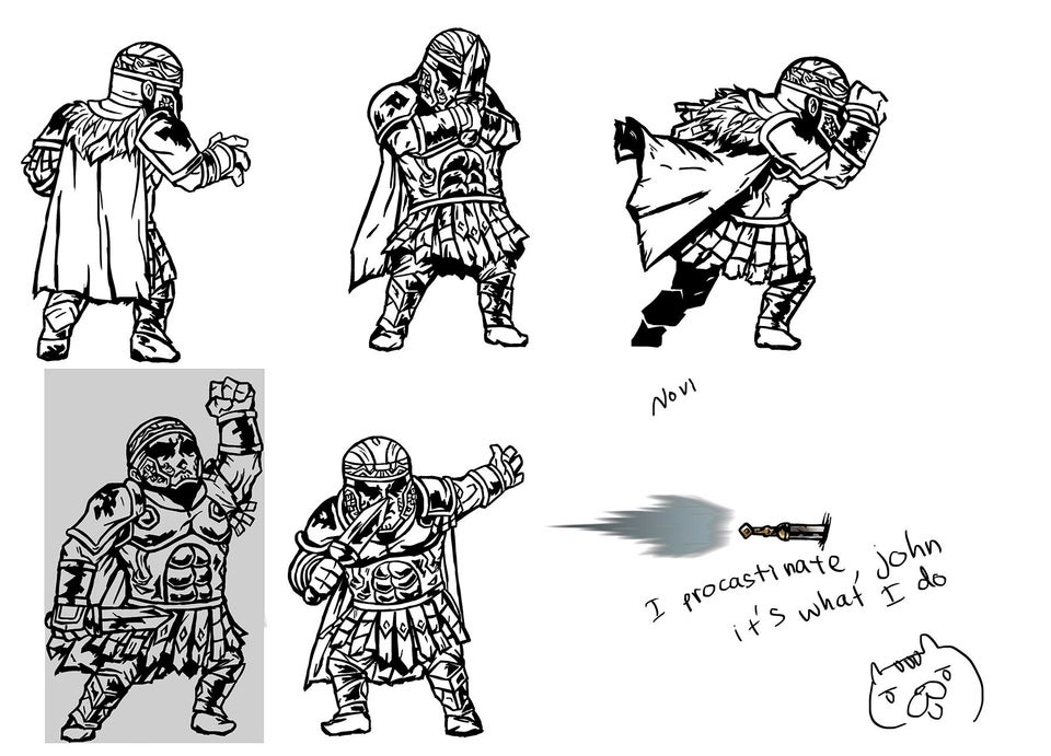 HoangNovi's tweet photo. More on the DD for honor mod. 

It was put on hold for my exams. Then when I came back, the art just didn’t sit well with me anymore. So I am redrawing everything from the start.
#forhonor #DarkestDungeon https://t.co/BZ3ROFmXss