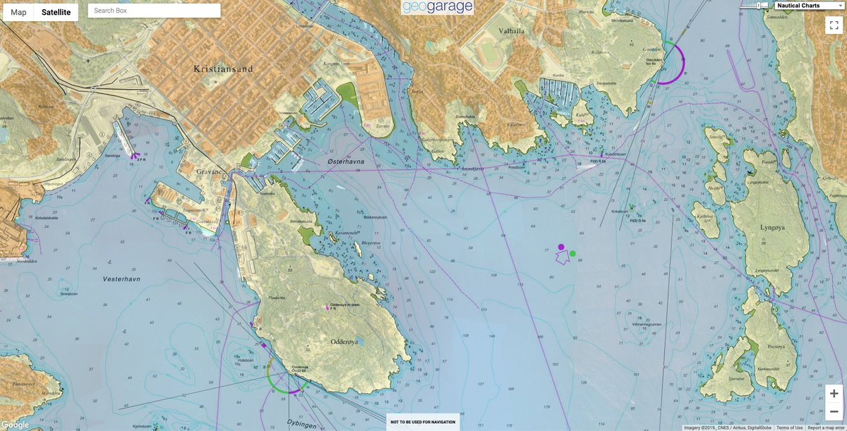 Google Maps Sea Charts