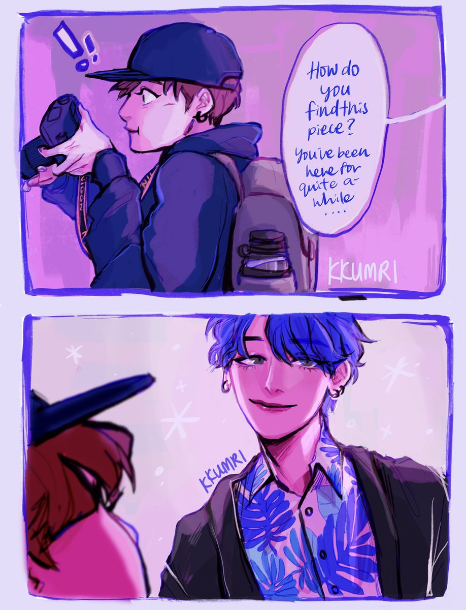this is basically me projecting onto jungkook ? 
art students #V #JK #taekook 