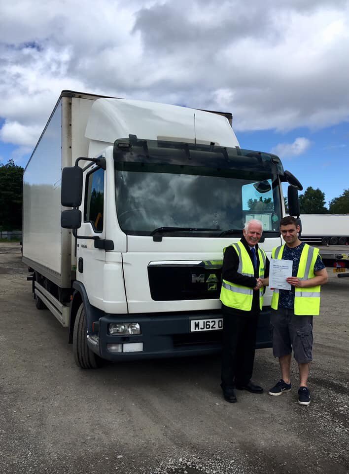 pandgtraining's tweet photo. Congratulations  Craig on your excellent Category C pass!!! We are over the moon for you &amp; wish you the very best of luck in your driving career!🚛 #AnotherHappyTrucker #LGVTraining #CATC https://t.co/EK2ZDis0rL