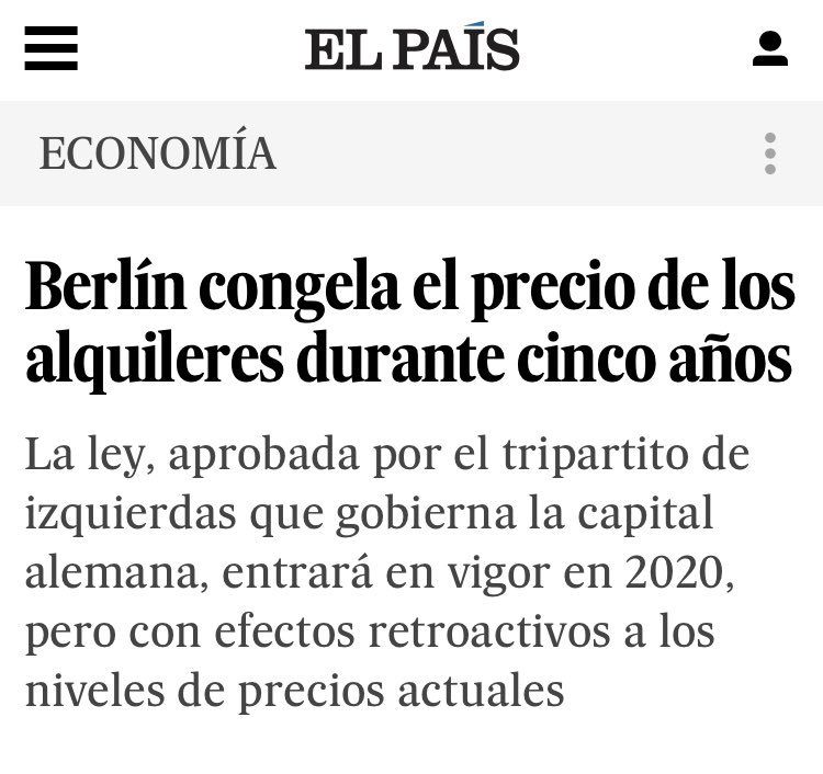 El tripartit d’esquerres a Berlín aprova congelar els preus del lloguer🏢

La llei també planteja posar límits als preus i fortes multes per qui ho incompleixi.

Mentrestant, a Espanya encara reclamem que el <a href="/PSOE/">PSOE</a> compleixi les seves promeses.

[FIL]