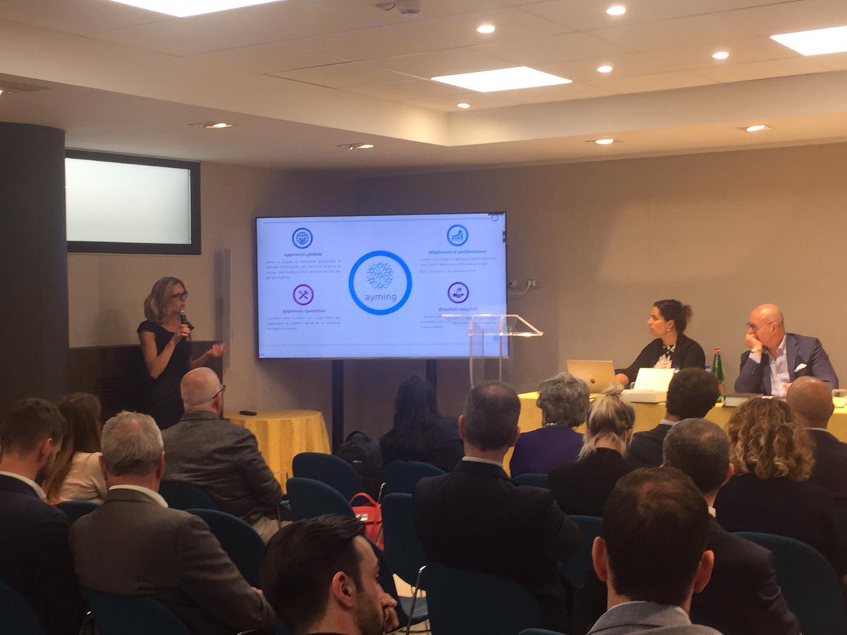 Francesca Filippi, senior business developer di <a href="/ayming_it/">Ayming Italia SB</a> parla al 73a Assemblea Generale di <a href="/AssoDistil/">AssoDistil</a> delle opportunità di finanziamento legate al tema dei #creditidimposta