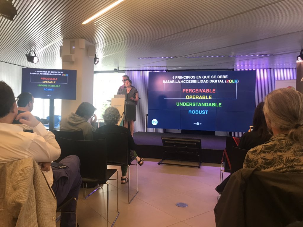 marieta84759765's tweet image. 4 principios en que se debe basar la accesibilidad digital: POUB #perceivable #operable #understandable #robut #wpaccess19 #wordpressbcn
