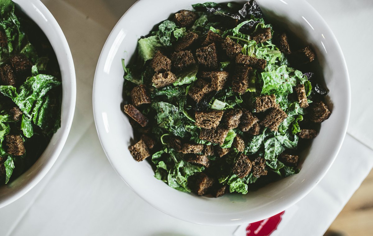 CGSolarArts's tweet image. One of the best parts about June in Minnesota is the bounty of leafy greens that start growing in our region. Light, crisp, and refreshing, try our Green Goddess salad with local Romaine and house-made pumpernickel croutons for your next summer celebration.
