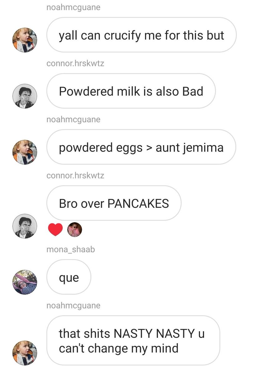 This whole powdered eggs convo