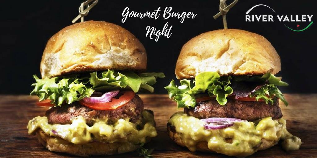 Don't miss Gourmet Burger Night, every Tuesday &amp; Thursday night at River Valley!!
#RiverValleyGolfAndCountryClub